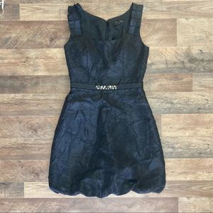 Black Belted Dress EUC